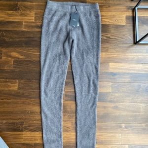 100% cashmere pant legging lounge sleepwear NEW
